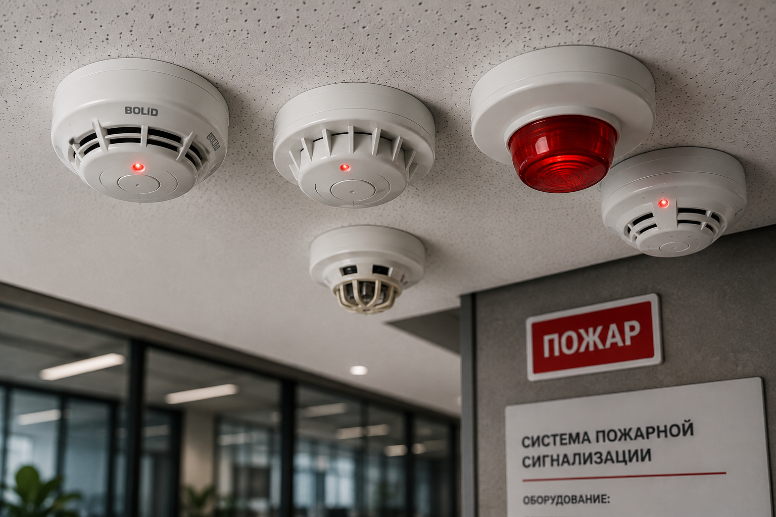 Пожарные извещатели системы пожарной сигнализации в Кызылорде
