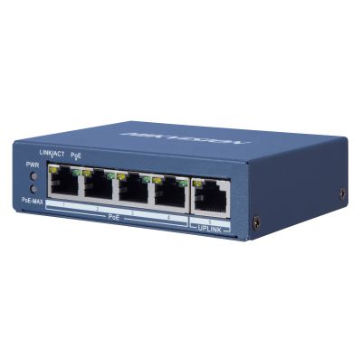 DS-3E0505P-E/M(B), PoE Коммутатор, Hikvision