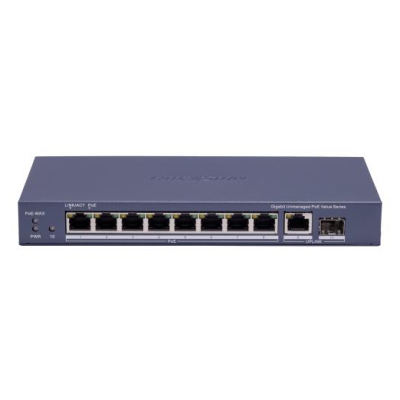 DS-3E0510P-E/M(B), PoE Коммутатор, Hikvision