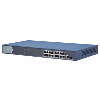 DS-3E0518P-E(B), PoE Коммутатор, Hikvision