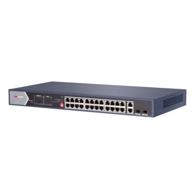 DS-3E0528HP-E, PoE Коммутатор, Hikvision