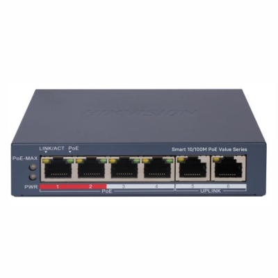 DS-3E1106P-EI, PoE Коммутатор, управляемый, Hikvision