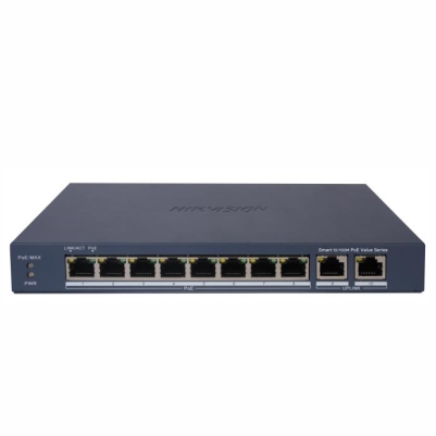 DS-3E1310P-EI/M(B), PoE Коммутатор, управляемый, Hikvision