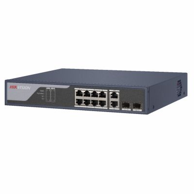 DS-3E1310P-SI(B), PoE Коммутатор, Hikvision