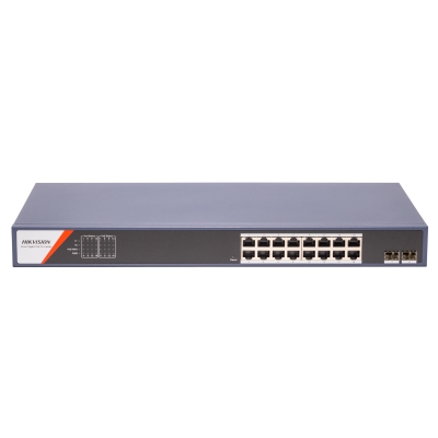 DS-3E1518P-SI-16P2F, PoE Коммутатор, управляемый, Hikvision