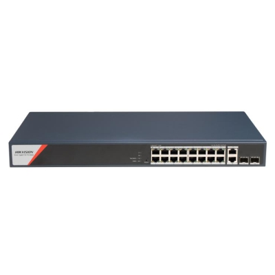 DS-3E1520HP-SI-16P2T2F, PoE Коммутатор, управляемый, Hikvision
