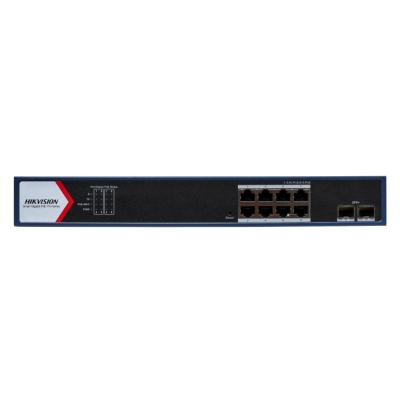DS-3E1710HP-SI-8P2X, PoE Коммутатор, управляемый, Hikvision