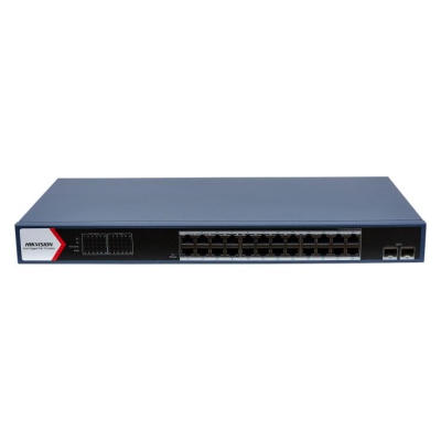 DS-3E1726HP-SI-24P2X, PoE Коммутатор, управляемый, Hikvision
