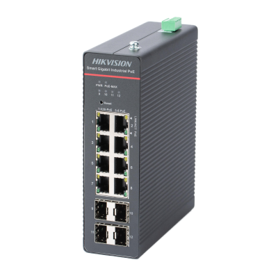 DS-3T1512HP-SI-8P4F, PoE Коммутатор, управляемый, Hikvision