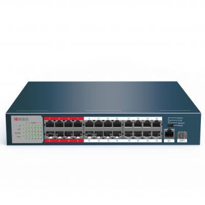 DS-S2624P(B), PoE Коммутатор, HiWatch