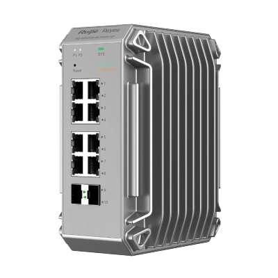 RG-NIS3100-8GT2SFP-HP, PoE Коммутатор, L2 управляемый, индустриальный, Ruijie | Reyee