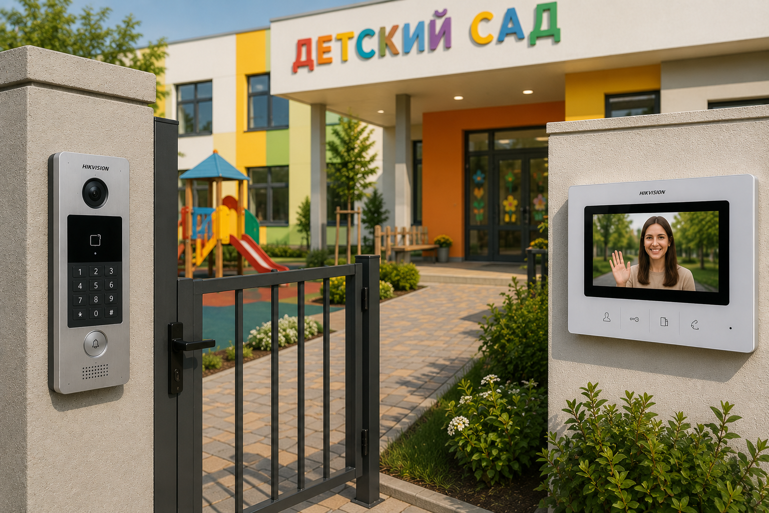 Видеодомофон для детского сада в Таразе